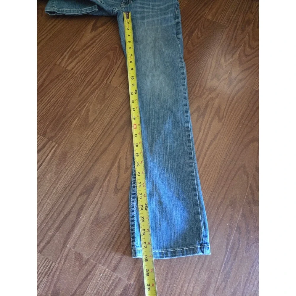 Cody James Boys Blue Denim Jeans Size 16 Medium Wash Adjustable Waist Bootcut